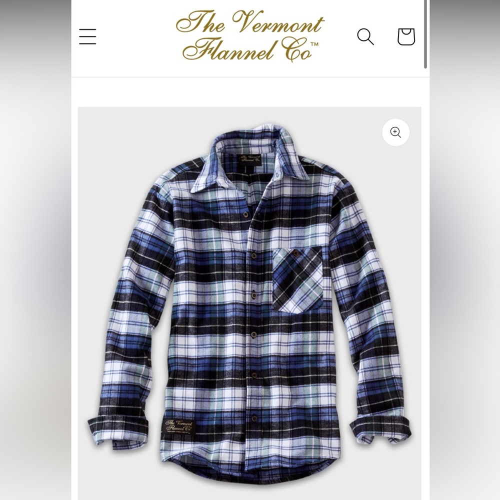 Vermont Flannel Fitted Flannel Shirt